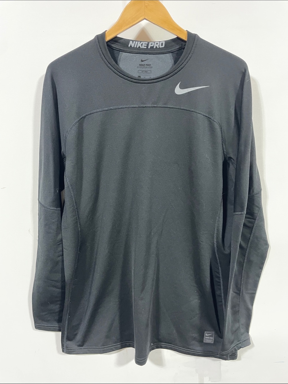 Nike Pro Men's Long Sleeve Performance Shirt - Black